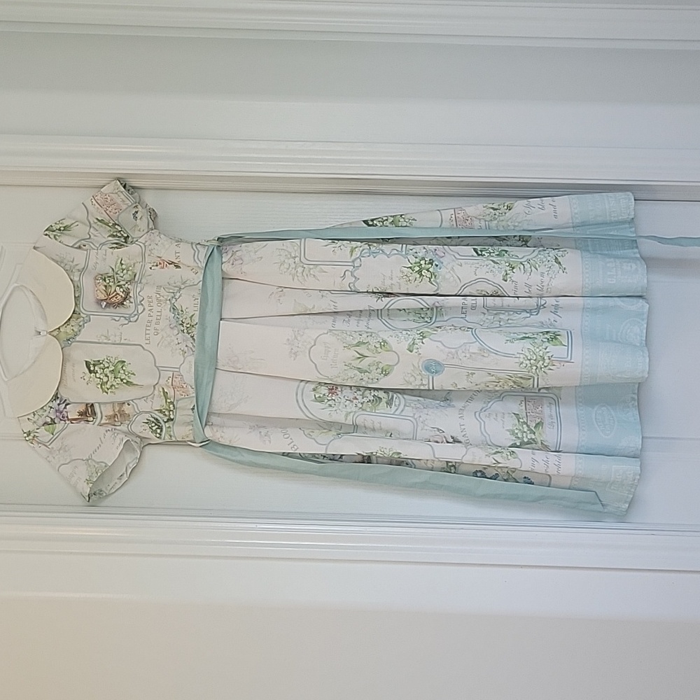 Cottagecore Peter Pan Collar Dress L